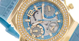  Shop Authentic Guess Fusion Chronograph Blue Dial Blue Leather Strap Watch For Women - GW0553L3 - Luxxuri