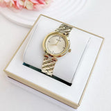  Shop Authentic Guess Rumour Quartz Gold Dial Gold Steel Strap Watch For Women - GW0613L2 - Luxxuri