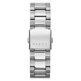  Shop Authentic Guess Atlas Chronograph Black Dial Silver Steel Strap Watch For Men - W0668G3 - Luxxuri
