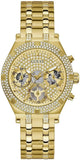  Shop Authentic Guess Heiress Multifunction Diamonds Gold Dial Gold Steel Strap Watch for Women - GW0440L2 - Luxxuri