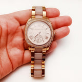  Shop Authentic Michael Kors Bryn Rose Gold Dial Two Tone Steel Strap Watch for Women - MK6135 - Luxxuri
