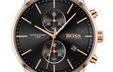  Shop Authentic Hugo Boss Associate Chronograph Black Dial Two Tone Steel Strap Watch for Men - 1513840 - Luxxuri