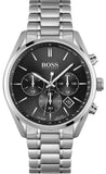  Shop Authentic Hugo Boss Champion Black Dial Silver Steel Strap Watch for Men - 1513871 - Luxxuri