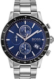 Shop Authentic Hugo Boss Rafale Quartz Blue Dial Silver Steel Strap Watch for Men - 1513510 - Luxxuri