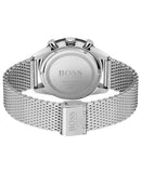  Shop Authentic Hugo Boss Admiral Black Dial Silver Mesh Bracelet Watch for Men - 1513904 - Luxxuri