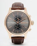  Shop Authentic Hugo Boss Jet Grey Dial Brown Leather Strap Watch for Men - 1513281 - Luxxuri