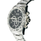  Shop Authentic Hugo Boss Ikon Black Dial Silver Steel Strap Watch for Men - 1512965 - Luxxuri