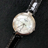 Shop Authentic Tissot T Lady Flamingo Mother of Pearl White Dial Black Leather Strap Watch for Women - T094.210.16.111.00 - Luxxuri