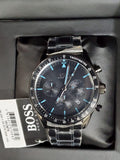  Shop Authentic Hugo Boss Trophy Black Dial Black Steel Strap Watch for Men - 1513675 - Luxxuri