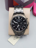  Shop Authentic Fossil Forrester Chronograph Black Dial Grey Steel Strap Watch for Men - FS5606 - Luxxuri