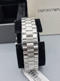  Shop Authentic Emporio Armani Chronograph Black Dial Silver Stainless Steel Watch For Men - AR5855 - Luxxuri