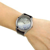 Shop Authentic Guess Crush Crystals Silver Dial Black Rubber Strap Watch for Women - W1223L4 - Luxxuri