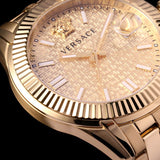  Shop Authentic Versace Greca Time Quartz Gold Dial Gold Steel Strap Watch For Men - VE3K00522 - Luxxuri