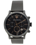  Shop Authentic Maserati Epoca Chronograph Black Dial Black Mesh Strap Watch For Men - R8873618013 - Luxxuri