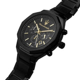  Shop Authentic Maserati Stile Chronograph Black Dial Black Steel Strap Watch For Men - R8873642005 - Luxxuri