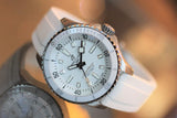  Shop Authentic Breitling Superocean Automatic 36 White Dial White Rubber Strap Watch for Men - A17377211A1S1 - Luxxuri