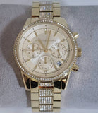  Shop Authentic Michael Kors Ritz Chronograph Gold Dial Gold Steel Strap Watch For Women - MK6484 - Luxxuri