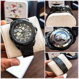  Shop Authentic Fossil Bronson Automatic Skeleton Black Dial Grey Steel Strap Watch for Men - ME3255 - Luxxuri
