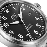  Shop Authentic IWC Pilot’s Watch Mark XVIII Black Dial Silver Steel Strap Watch for Men - IW327015 - Luxxuri
