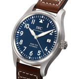  Shop Authentic IWC Pilot's Mark XVIII Le Petit Prince Blue Dial Brown Leather Strap Watch for Men - IW327004 - Luxxuri