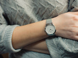  Shop Authentic Calvin Klein Minimal White Dial Silver Mesh Bracelet Watch for Women - K3M2212Y - Luxxuri