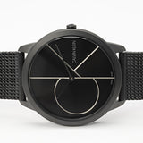  Shop Authentic Calvin Klein Minimal Black Dial Black Mesh Bracelet Watch for Men - K3M5145X - Luxxuri