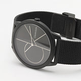  Shop Authentic Calvin Klein Minimal Black Dial Black Mesh Bracelet Watch for Men - K3M5145X - Luxxuri