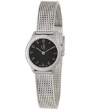  Shop Authentic Calvin Klein Minimal Black Dial Silver Mesh Bracelet Watch for Women - K3M53151 - Luxxuri