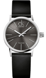  Shop Authentic Calvin Klein Minimal Black Dial Black Leather Strap Watch for Women - K7622107 - Luxxuri