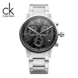  Shop Authentic Calvin Klein Post Minimal Chronograph Black Dial Silver Steel Strap Watch for Men - K7627161 - Luxxuri