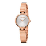  Shop Authentic Calvin Klein Authentic White Dial Rose Gold Steel Strap Watch for Women - K8G23646 - Luxxuri