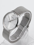  Shop Authentic Calvin Klein White Dial Silver Mesh Bracelet Watch for Women - K8M21126 - Luxxuri