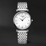  Shop Authentic Longines La Grande Classique Diamonds White Dial Silver Steel Strap Watch for Women - L4.209.4.87.6 - Luxxuri