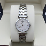  Shop Authentic Longines La Grande Classique Diamonds White Dial Silver Steel Strap Watch for Women - L4.209.4.87.6 - Luxxuri