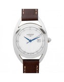  Shop Authentic Longines Equestrian Mother of Pearl Dial Brown Leather Strap Watch for Women - L6.136.0.87.2 - Luxxuri