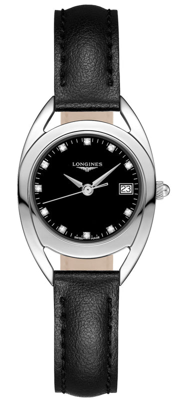  Shop Authentic Longines Equestrian Quartz Diamond Black Dial Watch for Women - L6.136.4.57.0 - Luxxuri