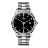  Shop Authentic Tudor Style Automatic Black Dial Silver Steel Strap Watch for Men - M12710-0003 - Luxxuri