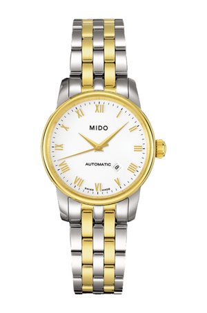  Shop Authentic Mido Baroncelli III Automatic White Dial Two Tone Steel Strap Watch For Women - M7600.9.26.1 - Luxxuri