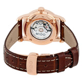 Shop Authentic Mido Baroncelli III Automatic Silver Dial Brown Leather Strap Watch For Women - M7600.2.21.8 - Luxxuri