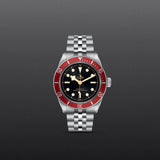 Tudor Black Bay Black Dial Silver Steel Strap Watch for Men - M7941A1A0RU-0003