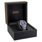  Shop Authentic Mido Baroncelli II Automatic Blue Dial Silver Steel Strap Watch For Men - M8600.4.15.1 - Luxxuri