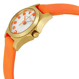  Shop Authentic Marc Jacobs Henry Dinky White Dial Orange Leather Strap Watch for Women - MBM1236 - Luxxuri