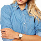  Shop Authentic Marc Jacobs Baker White Dial Gold Steel Strap Watch for Women - MBM3243 - Luxxuri