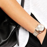  Shop Authentic Marc Jacobs Peeker Chronograph Silver Two Tone Steel Strap Watch for Women - MBM3369 - Luxxuri