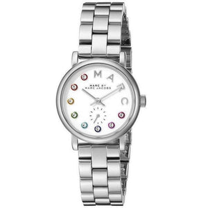  Shop Authentic Marc Jacobs Marc White Dial Silver Steel Strap Watch for Women - MBM3420 - Luxxuri