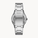  Shop Authentic Fossil Forrester Automatic Skeleton Black Dial Silver Steel Strap Watch for Men - ME3180 - Luxxuri