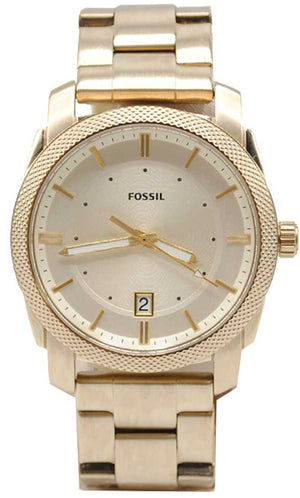  Shop Authentic Fossil Machine Gold Dial Gold Steel Strap Watch for Men - FS5264 - Luxxuri