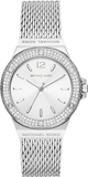  Shop Authentic Michael Kors Lennox Three-Hand Silver Dial Silver Steel Strap Watch For Women - MK7337 - Luxxuri