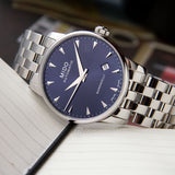  Shop Authentic Mido Baroncelli II Automatic Blue Dial Silver Steel Strap Watch For Men - M8600.4.15.1 - Luxxuri