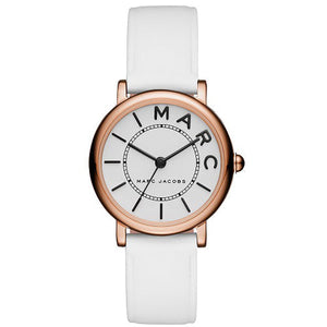  Shop Authentic Marc Jacobs Roxy White Dial White Leather Strap Watch for Women - MJ1561 - Luxxuri